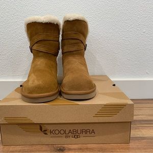 Koolaburra by UGG Delene Short Boots Chestnut 8 NWT